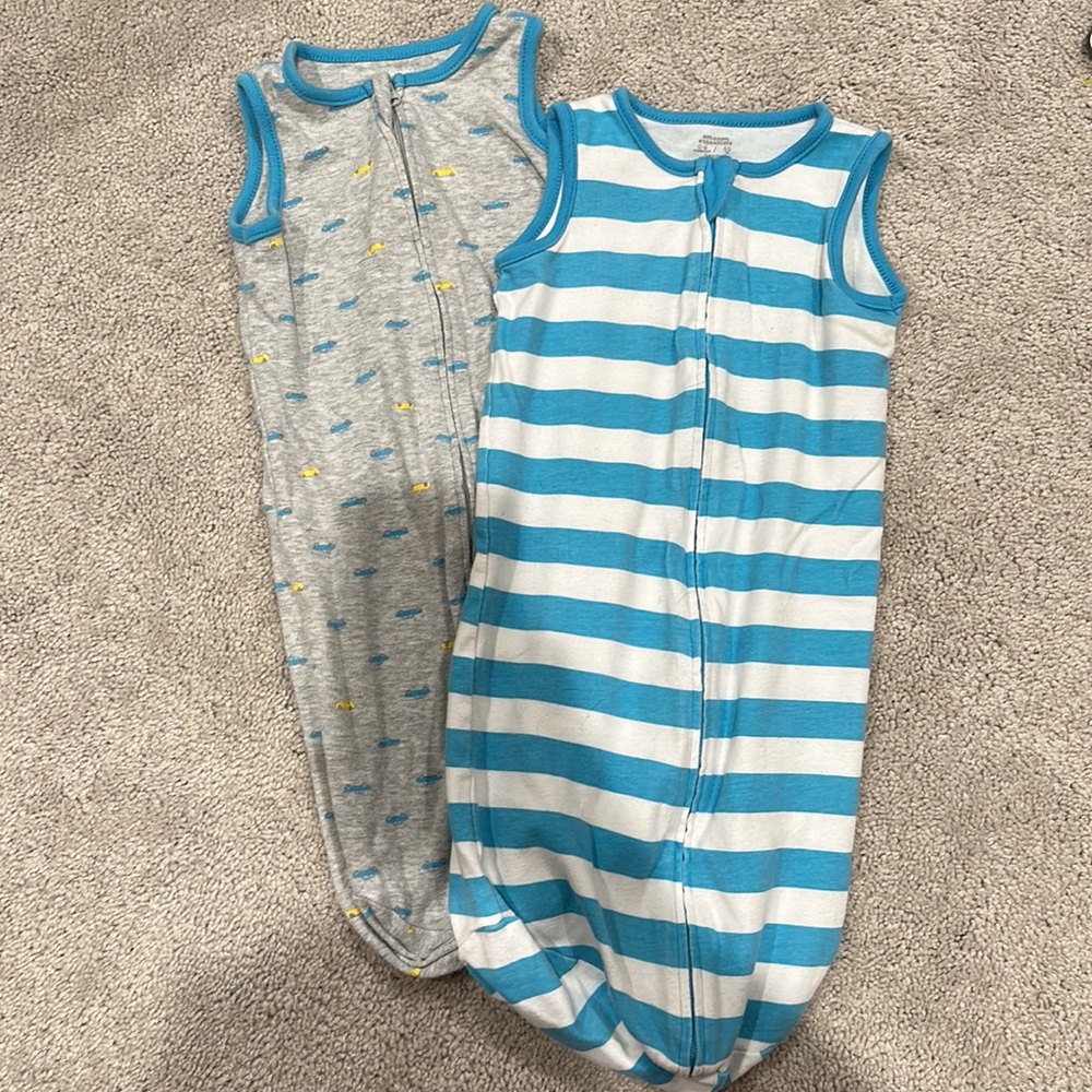 Two sleep sacks 0-6mo